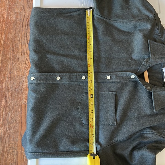 Dyer & Jenkins forrest green wool shirt jacket (S) - Picture 7 of 7